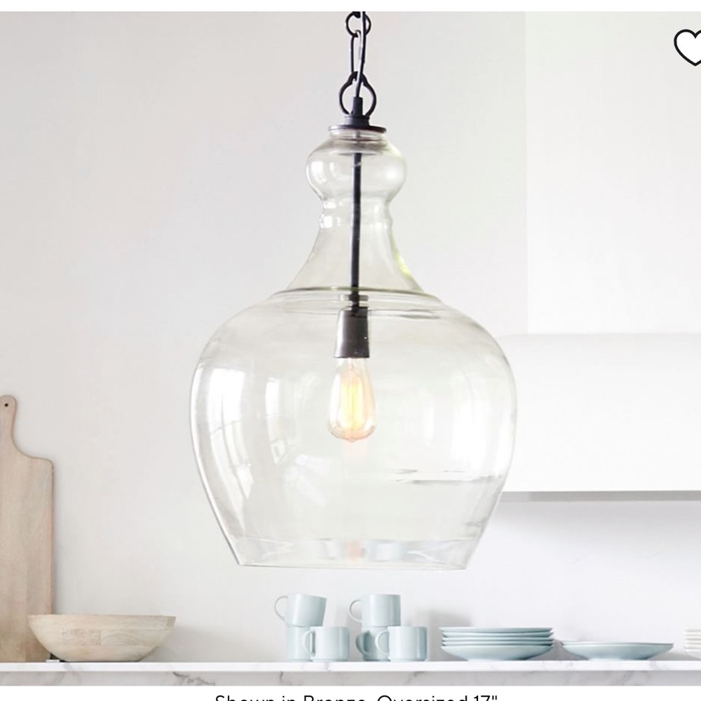 NIB Pottery Barn Large Flynn Pendant